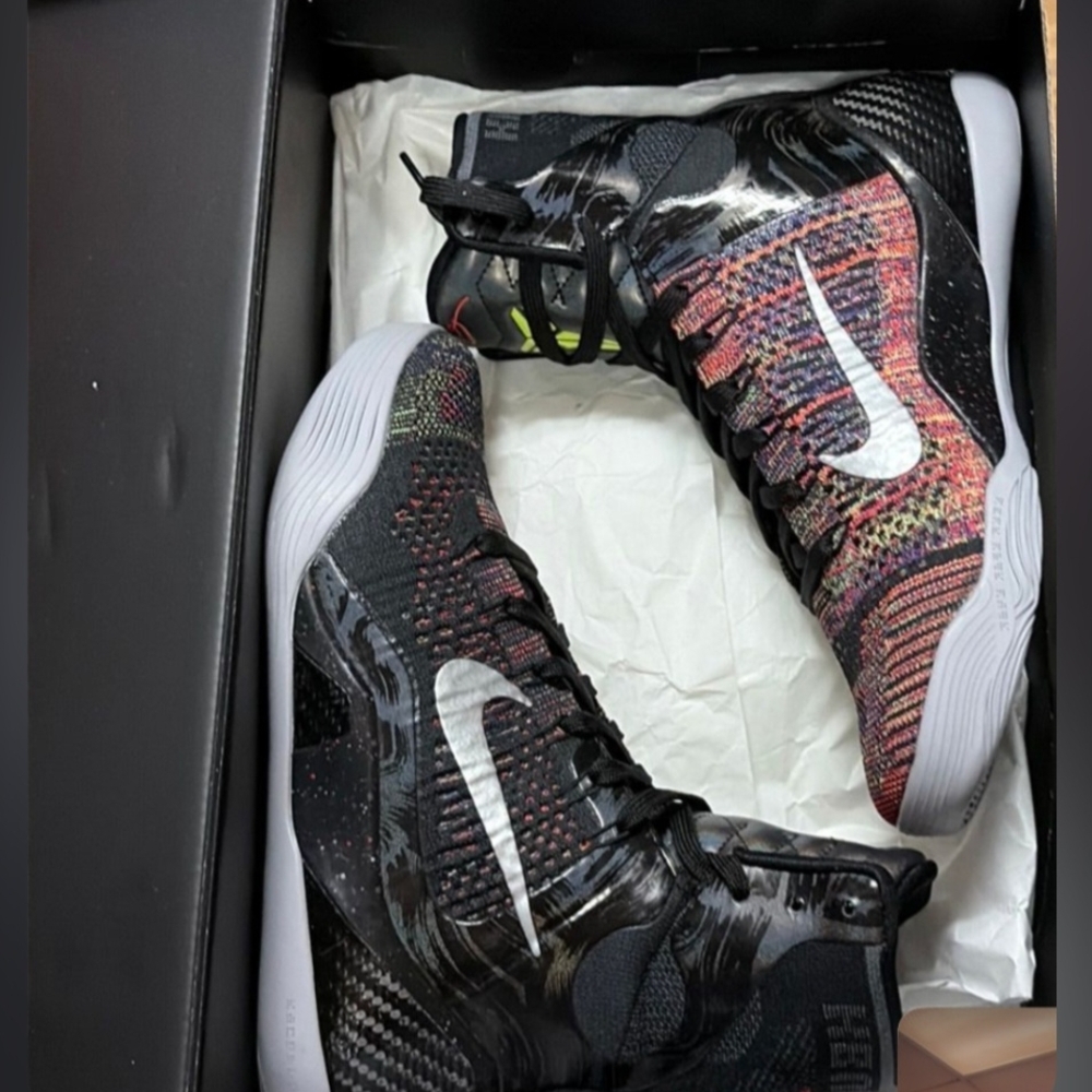 Nike Kobe IX Elite High Protro Black Metallic Silver
